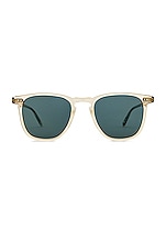 Garrett Leight Brooks Sun in Champagne/Blue Smoke, view 1, click to view large image.