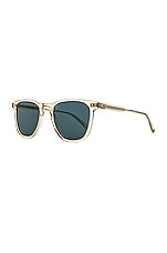 Garrett Leight Brooks Sun in Champagne/Blue Smoke, view 2, click to view large image.