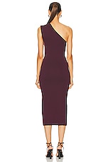 GAUGE81 Arriba Midi Dress in Merlot, view 3, click to view large image.