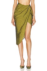 GAUGE81 Paita Midi Weave Skirt in Snake Eye, view 1, click to view large image.