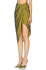 GAUGE81 Paita Midi Weave Skirt in Snake Eye, view 3, click to view large image.