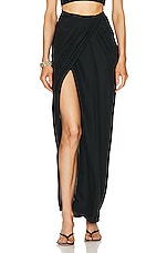 GAUGE81 Paita Long Skirt in Black, view 1, click to view large image.