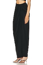 GAUGE81 Paita Long Skirt in Black, view 3, click to view large image.