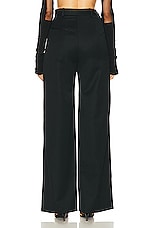 Grace Ling Peek Open Thigh Pant in Black, view 5, click to view large image.