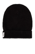 Ghiaia Cashmere Marinaio Beanie in Black, view 1, click to view large image.