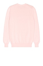 Ghiaia Cashmere Cotton Crewneck in Pink, view 2, click to view large image.
