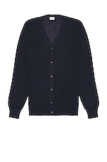 Ghiaia Cashmere Cardigan in Navy, view 1, click to view large image.