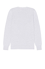 Ghiaia Cashmere Cotton Sweater in Light Grey, view 2, click to view large image.