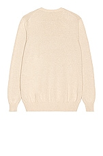 Ghiaia Cashmere Cotton Crewneck in Vanilla, view 2, click to view large image.