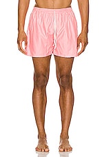 Ghiaia Cashmere Cotton Mare Swim Shorts in Pink, view 4, click to view large image.