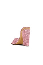 GIA BORGHINI x RHW Block Heel Mule in Light Pink, view 3, click to view large image.