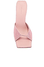 GIA BORGHINI x RHW Block Heel Mule in Light Pink, view 4, click to view large image.