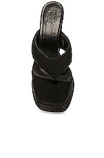 GIA BORGHINI Neoprene Thong Sandal in Black, view 4, click to view large image.