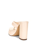 GIA BORGHINI Platform Flip Flop Sandal in Cream, view 3, click to view large image.
