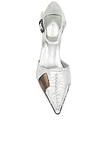 GIA BORGHINI x Fai Khadra Aalto Heel in Silver, view 4, click to view large image.