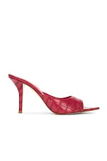 GIA BORGHINI Perni Mule in Deep Red, view 1, click to view large image.