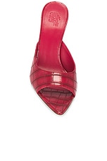 GIA BORGHINI Perni Mule in Deep Red, view 4, click to view large image.