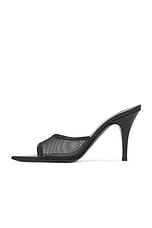 GIA BORGHINI Honorine Mule In Black in Black, view 5, click to view large image.