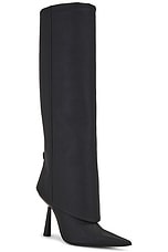 GIA BORGHINI Rosie31 Knee High Boot in Black, view 2, click to view large image.