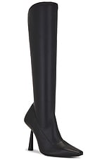 GIA BORGHINI x RHW Knee High Boot in Black, view 2, click to view large image.