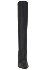 GIA BORGHINI x RHW Knee High Boot in Black, view 4, click to view large image.