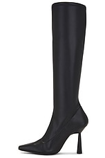 GIA BORGHINI x RHW Knee High Boot in Black, view 5, click to view large image.