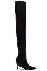 GIA BORGHINI x RHW Over the Knee Boot in Black, view 1, click to view large image.