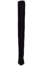 GIA BORGHINI x RHW Over the Knee Boot in Black, view 4, click to view large image.