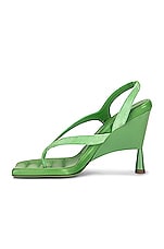 GIA BORGHINI x RHW Thong Wedge Sandal in Light Giada, view 5, click to view large image.