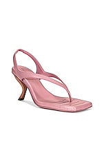 GIA BORGHINI x RHW Thong Sandal in Pink, view 2, click to view large image.