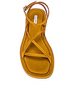 GIA BORGHINI x RHW Strappy Sandal in Light Caramel, view 4, click to view large image.