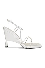 GIA BORGHINI x RHW Strappy Sandal in Ivory, view 1, click to view large image.