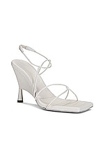 GIA BORGHINI x RHW Strappy Sandal in Ivory, view 2, click to view large image.