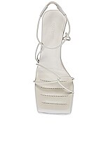 GIA BORGHINI x RHW Strappy Sandal in Ivory, view 4, click to view large image.