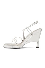 GIA BORGHINI x RHW Strappy Sandal in Ivory, view 5, click to view large image.