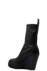 GIA BORGHINI Texan Ankle Boot in Black, view 3, click to view large image.