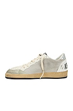 Golden Goose Ball Star Shoe in Light Silver, Black, White, & Silver, view 5, click to view large image.
