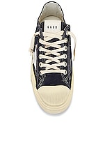 Golden Goose V-star 2 Sneaker In Navy &amp; Silver in Navy & Silver, view 4, click to view large image.
