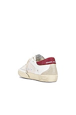 Golden Goose Super Star Sneaker In Cream, Red, White &amp; Beige in Cream, Red, White & Beige, view 3, click to view large image.