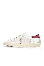 Golden Goose Super Star Sneaker In Cream, Red, White &amp; Beige in Cream, Red, White & Beige, view 5, click to view large image.