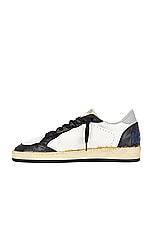 Golden Goose Ball Star Nappa Leather Toe in White, Black, & Grey, view 5, click to view large image.