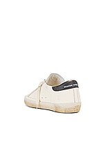 Golden Goose Super Star Nappa Suede Star in White, Pink, & Black, view 3, click to view large image.