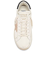 Golden Goose Super Star Nappa Suede Star in White, Pink, & Black, view 4, click to view large image.