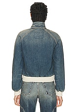 Golden Goose Bomber Jacket in Blue, view 4, click to view large image.