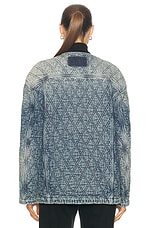 Golden Goose Padded Full Zip Jacket in Dark Blue, view 4, click to view large image.