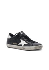 Golden Goose Superstar Sneaker in Black & White, view 2, click to view large image.