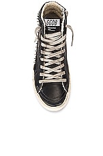Golden Goose Slide Sneaker in Black, view 4, click to view large image.