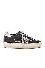 Golden Goose Hi Star Sneaker in Black & Silver, view 1, click to view large image.