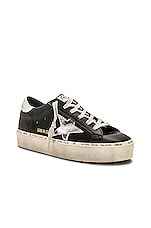 Golden Goose Hi Star Sneaker in Black & Silver, view 2, click to view large image.