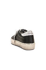 Golden Goose Hi Star Sneaker in Black & Silver, view 3, click to view large image.